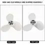 Suuonee Boat Motor Propeller, 7 1/4 5-A 3 Blades Aluminum Boat Propeller Outboard Motor for Hangkai 3.5HP