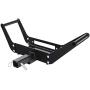 Smittybilt 9500 lb 97495 XRC GEN2 Winch-9500 Pound Load Capacity + 2811 Textured Black Winch Cradle for 8,000 lb. - 12,000 lb. Winches