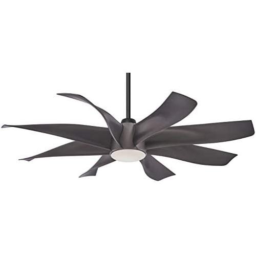 Minka-Aire F788L-GS Dream Star 60 Inch Ceiling Fan with Integrated LED Light and DC Motor in Graphite Steel Finish