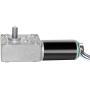BEMONOC DC 12V 55RPM Worm Gear Motor, with Encoder and Cable High Torque Speed Reduction Motor for Robots & Toys
