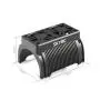 Ventilateur à moteur double 5 à 7,4 V pour voitures de contrôle à distance d'échelles 1/5 avec boîtier, câble d'alimentation et accessoires de fixation. Ventilateur à moteur double 5 à 7,4 V pour voitures de contrôle à distance d'échelles 1/5 avec boîtier, câble d'alimentation et accessoires de fixation.