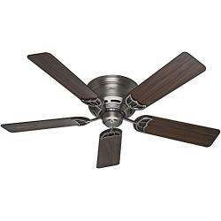 Hunter Indoor Low Profile III Ceiling Fan with Pull Chain Control, 52