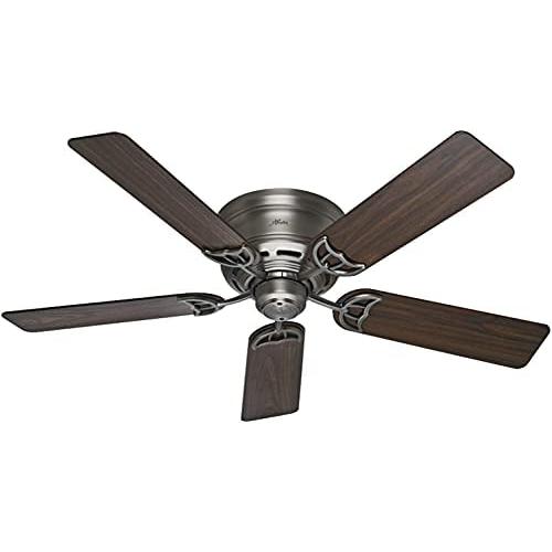 Hunter Indoor Low Profile III Ceiling Fan with Pull Chain Control, 52