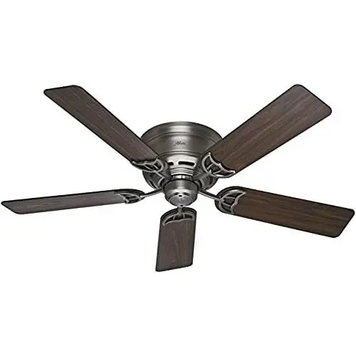 Hunter Indoor Low Profile III Ceiling Fan with Pull Chain Control, 52