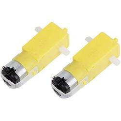 Gumps grocery 2PCS Gear Motor for Arduino Intelligent Car Gear Motor TT Motor Robot DC 3V-6V 1:48