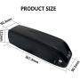 Jieoto E-Bike Lithium-ion Battery 48V 12.5AH Ebike Battery with Charger and BMS Protection Board Safe Lock, for E-Bike Battery 250W 350W 500W 650W Motor