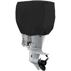 Boat Motor Cover,600D High Density Waterproof Outboard Engine Cover,Fits Motor Up to 150Hp