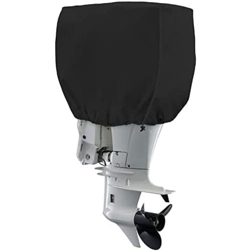 Boat Motor Cover,600D High Density Waterproof Outboard Engine Cover,Fits Motor Up to 150Hp