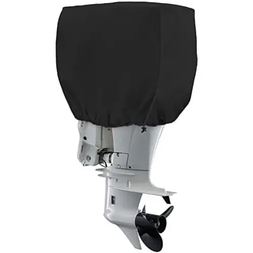 Boat Motor Cover,600D High Density Waterproof Outboard Engine Cover,Fits Motor Up to 150Hp