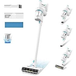 YOKEKON Cordless Stick Vacuum Cleaner - 280W Brushless Motor with 22KPa Powerful Suction for Pet Family, Wet and Dry Lightweight Vacuum Cleaner with 35min Detachable Battery