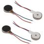 sourcing map Vibration Motor W Wire 4 Pcs DC 3V 10 mm Dia Mobile Phone Coin Flat Vibrating
