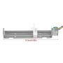 Maxmartt Stepper Motor Slider,DC 12V Stepper Motor with Linear Screw Nut Slider for DIY Laser Engraving Machine