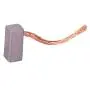 Motor Replacement Brushes, J435A Carbon Brushes Replacement 100Pcs Power Tool Accessories Replacement Kits Parts for 12V/24V Car Electronic Fan Motor