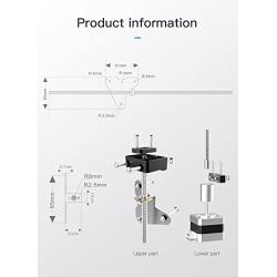 Creality Official Ender 3 Dual Z Upgrade Kit with Lead Screw, Metal Power Supply Holder and Stepper Motor, 3D Printer Ugraded Kit for Ender 3/ Ender 3 Pro/ Ender 3 V2