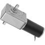 Greartisan DC 12V 10RPM 40Kg.cm 8mm Double Shafts Self-Locking Reversible Worm Gear Motor with Cable, High Torque Speed Reduction Motor, Turbine Electric Gearbox Motor
