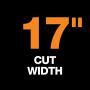 Fiskars 17 Inch Staysharp Push Reel Lawn Mower (6208), Orange