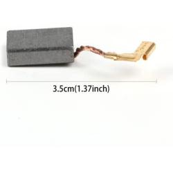 UNIMORE Electric Motor Carbon Brushes for Power Tool Repair Parts, 16 x 11 x 5mm, Pack of 10