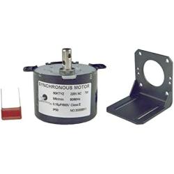 CHANCS Synchronous Gear Motor 50KTYZ 110V 5-6RPM Low Speed Mini Gearbox High Hardness Bracket Support Fixed Base