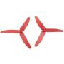 Upgraded Propellers Three Blades Main Blade Propeller Motors with Metal Gears for Hubsan H502E H502S Drone Replacement CCW CW RC Quadcopter Spare Parts Set (Red)