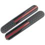 13FA Thin Red Line | Aluminum Alloy Flag Decal Sticker | 6.0” x 1.0” inches Waterproof Decals for Truck, Window and Motorcycle - Oval