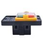 mxuteuk Waterproof Push Button Switch Motor On Off Switch Start Stop Switch Self Lock Mechanical Equipment Control Station 10A AC 220V/380V KAO-10KH