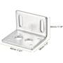 MECCANIXITY Motor Bracket Motor Mounting Holder 30x46x38mm Silver Tone for Worm Gear Motor with Screws