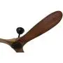Goozegg 60-Inch Outdoor Ceiling Fan with Remote Control, 3 Solid Wood Blades, Energy DC Motor, Dark Walnut Black