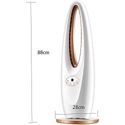 WACZJ Tower Fan with Remote Control Oscillating Heavy Round Base 3 Speed 8 Hour Timer LED Display Perfect for Homes Offices and Bedrooms