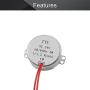Fielect Synchronous Motor Turntable Motor AC24V 1/1.2R/MIN CW Electric Synchron Motor Connector Power Cord for Cup Turner, Cuptisserie, Tumbler Turner Guide Motor