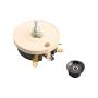 Fielect 100W 1K Ohm Ceramic Wire Wound Potentiometer Linear Rotary Resistor Rheostat with Knob for Industiral Machinery RPM Adjustment