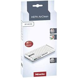 Miele HEPA AirClean SF-HA 50 & AirClean 3D XL-Pack GN Dust Vacuum Bag, White, 8 Count