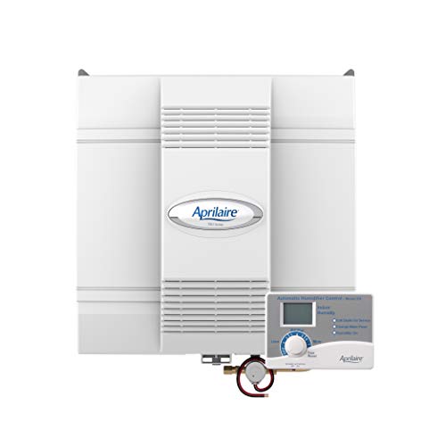 AprilAire 700 Whole Home Humidifier, Automatic Fan Powered Furnace Humidifier, Large Capacity Whole House Humidifier for Homes up to 5,300 Sq. Ft., White