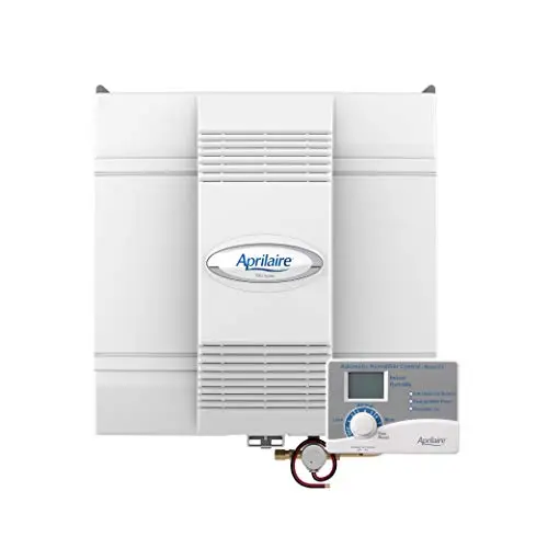 AprilAire 700 Whole Home Humidifier, Automatic Fan Powered Furnace Humidifier, Large Capacity Whole House Humidifier for Homes up to 5,300 Sq. Ft., White