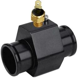 American Volt Automotive Engine Radiator in-Line Hose Fitting Adapter Water Temperature Thermostat Sensor Electric Fan Switch Kit (26mm, 140F On - 125F Off)