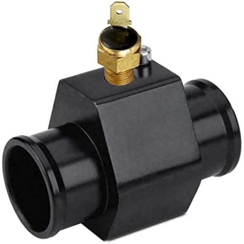 American Volt Automotive Engine Radiator in-Line Hose Fitting Adapter Water Temperature Thermostat Sensor Electric Fan Switch Kit (26mm, 160F On - 145F Off)