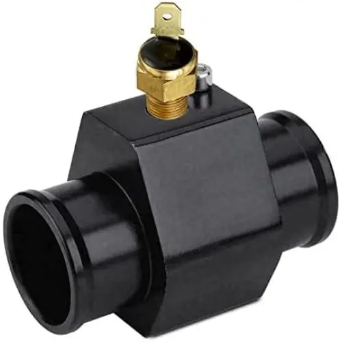 American Volt Automotive Engine Radiator in-Line Hose Fitting Adapter Water Temperature Thermostat Sensor Electric Fan Switch Kit (38mm, 190F On - 175F Off)