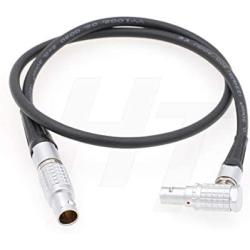 HangTon Power Cable 6 Pin to 7 Pin Right Angle for Tilta Nucleus-M Motor on DJI Ronin 2 Gimbal (Right Angle for Motor)