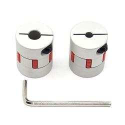 Befenybay 2PCS 5mm to 8mm Aluminium Plum Flexible Shaft Coupling D25 L30 5x8mm Connector Flexible Coupler for 3D Printer CNC Machine and Servo Stepped Motor（5x8mm）