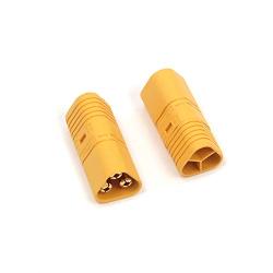 T Tulead Bullet Connector Plug 3 Pins Non-Slip Motor Connector Plug Controller Battery Plug 500V 30A 2 Pairs (Female+Male)
