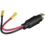 Seachoice Trolling Motor Plug, Straight, Male, Motor Side, 6 in. Lead Wires