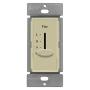 ENERLITES 3 Speed in-Wall Ceiling Fan Control, Slide Switch, 120VAC, 2.5A, Single-Pole, No Neutral Wire Required, 17000-F3-I-F, Ivory
