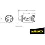 Marinco 70A Trolling Motor Plug & Receptacle, 12VCPS3
