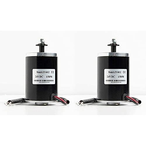 2X 150W 24V ZY6812 Unite Electric Motor w Chain Sprocket f ebike Razor
