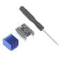 Motor Driver Module, Stepper Motor Driver Module TMC2208 Driver Chip V2.0 3D Printer Motor Controller Board with Heat, 3D Printer Parts & Accessories