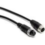Car Video 4Pin Aviation Extension Cable for CCTV Rearview Camera Car Truck Trailer Camper Bus Motorhome Vehicle Backup Monitor Waterproof Shockproof System 3FT/1M