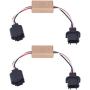 2Pcs LED Flash Strobe Controller, ABS Car Flasher Module for Motor Vehicles Electric Bicycles