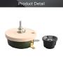 Fielect 100W 1K Ohm Ceramic Wire Wound Potentiometer Linear Rotary Resistor Rheostat with Knob for Industiral Machinery RPM Adjustment