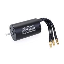 YOUQUKEJI 3660 3300KV Brushless Motor and 60A ESC Combo Set/Waterproof sensorless kit/Output 5.8V/3A/for 1/10 Remote Control car Truck Off-Road Vehicle