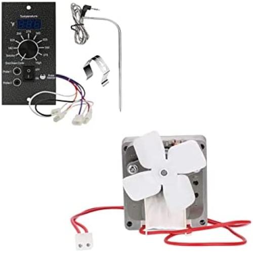 QuliMetal Grill Auger Motor, Thermostat Controller Kit and High Temperature Meat Probe for Traeger Wood Pellet Grills