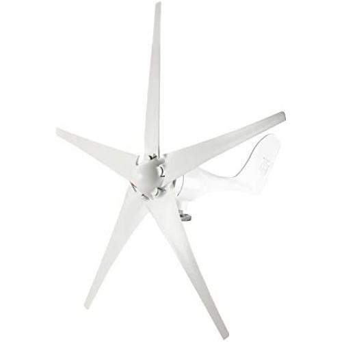 YaeMarine Wind Turbine Generator, 400W 12V Wind Turbine Businesses 5 Blade Wind Controller Turbine Generator kit for Home/Camping, White, Black, Blue, Red, Green (White)